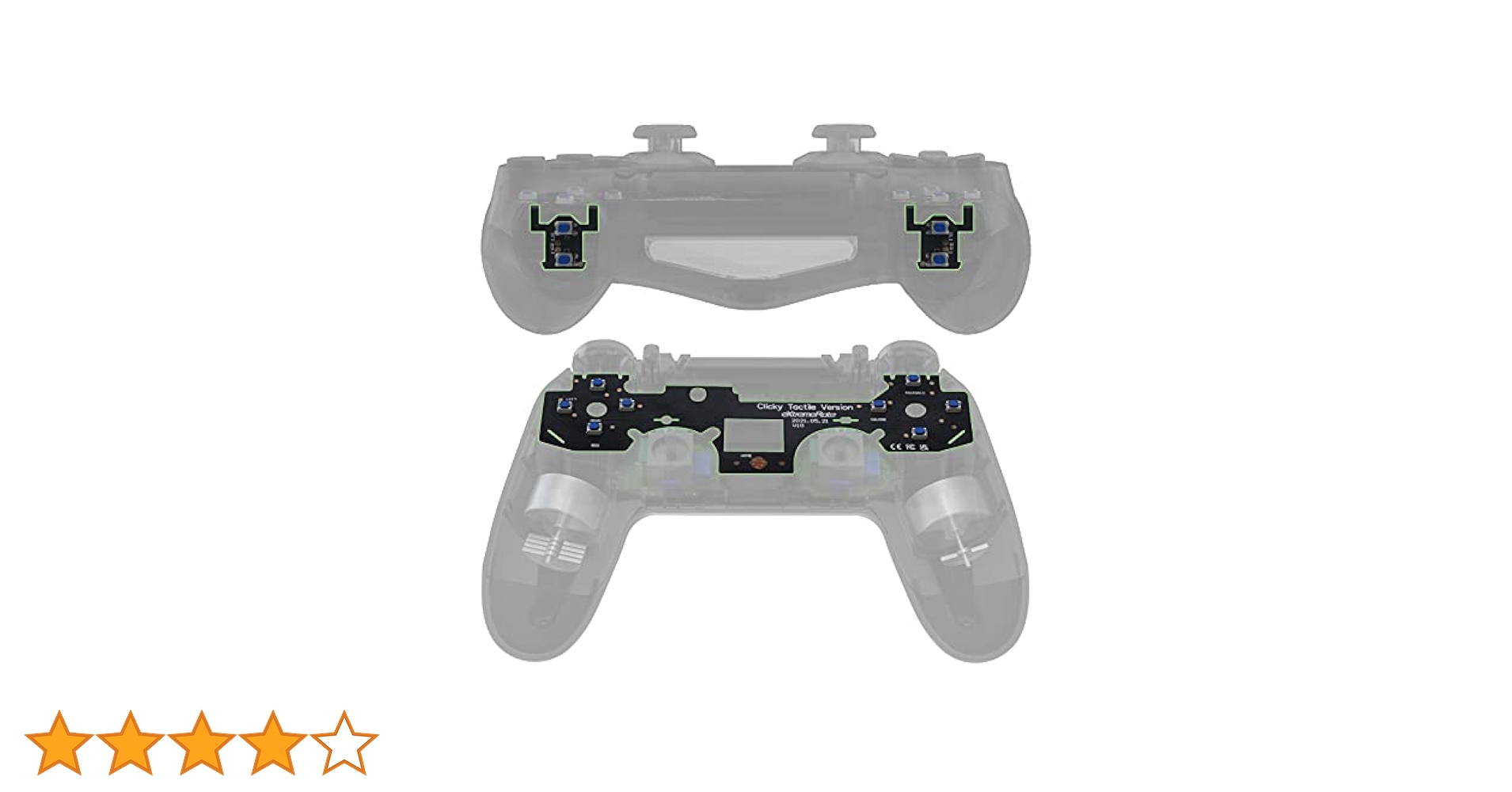 未使用！DUALSHOCK4 4個セット Amazon.co.jp: eXtremeRate タクタイルクリッキーキット PS4